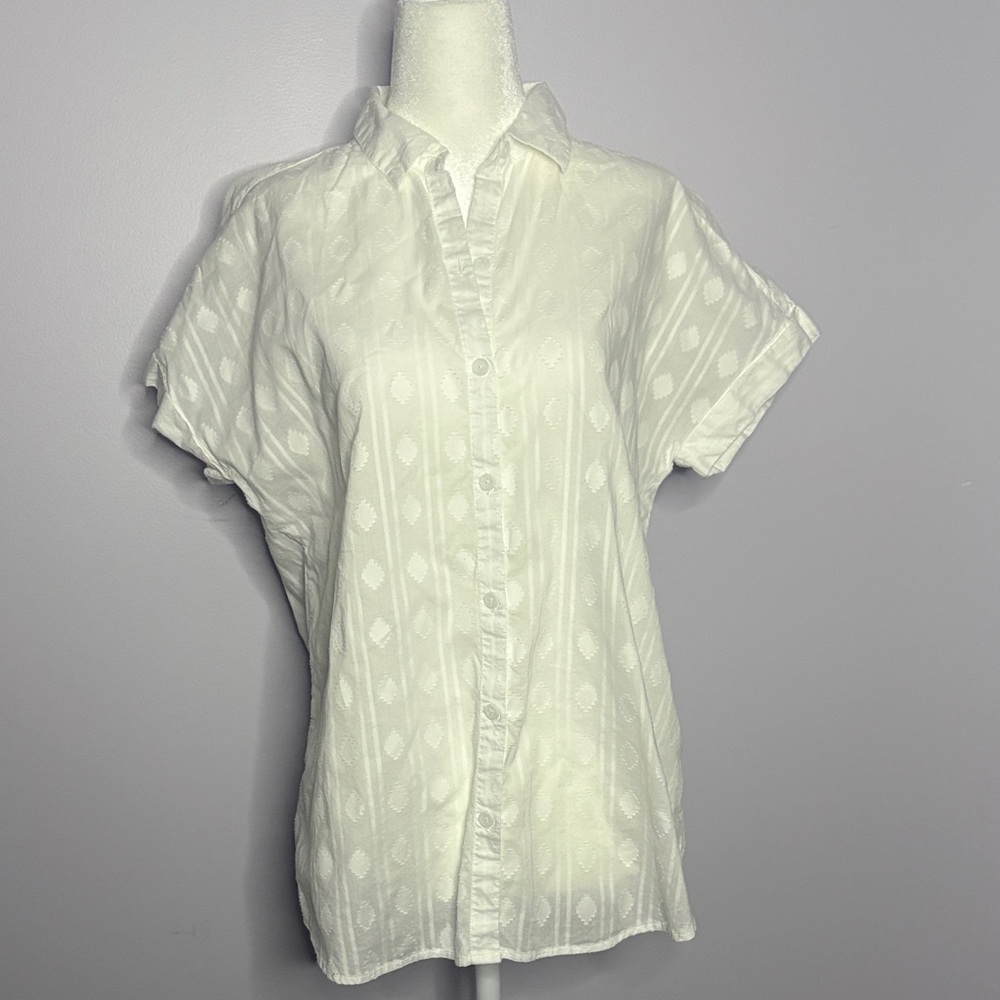 beachlunchlounge cuffed cotton button down
